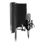 3 Panel Microphone Isolation Shield Studio Mic Sound Absorbing Foam Reflector
