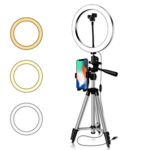 8″ Selfie Ring Light with Tripod Stand